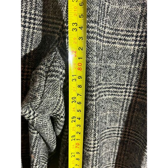 IRENE VAN RYB Wool Plaid Tapered Slim Pants Womens Size 42 (US L) Gray - Picture 6 of 8